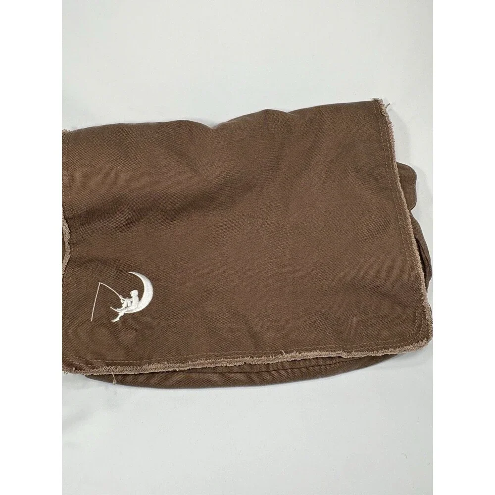 Authentic Pigment Brown Canvas Crossbody Messenger Bag Dreamworks Embroidered